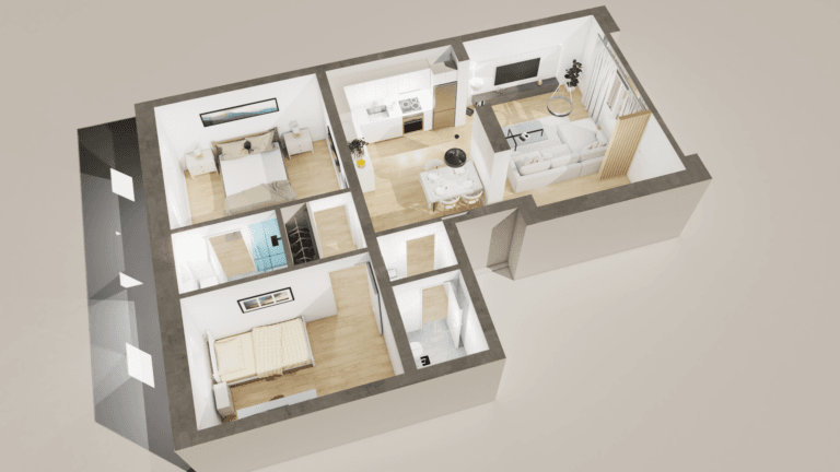 Planta 3d Pozuelo