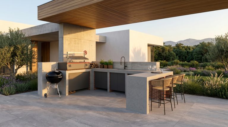 Render Imagen cocina exterior promoción