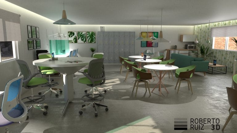 infografia local coworking Villaviciosa de Odón